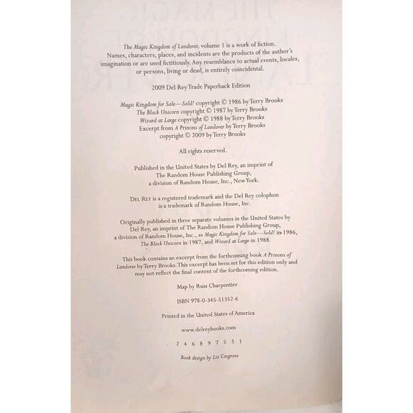 2 Books Terry Brooks The Magic Kingdom of Landover Vol 1 & 2 Princess Paperback - Picture 6 of 8